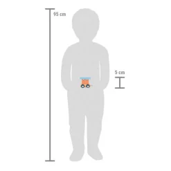 - Houten Lettertrein Polar - Wagon Zalmroze Blauw - 12 stuks-Small Foot Best