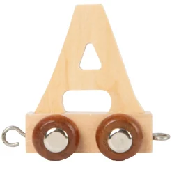 - Houten Lettertrein - A - 12 stuks>Small Foot Clearance