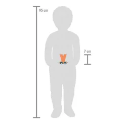 - Houten Lettertrein Polar - V-Small Foot New