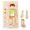  -  Houten Lichaamspuzzel Jongen, 29st.-Small Foot Clearance