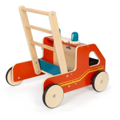 Small Foot - Houten Loopwagen Brandweer New