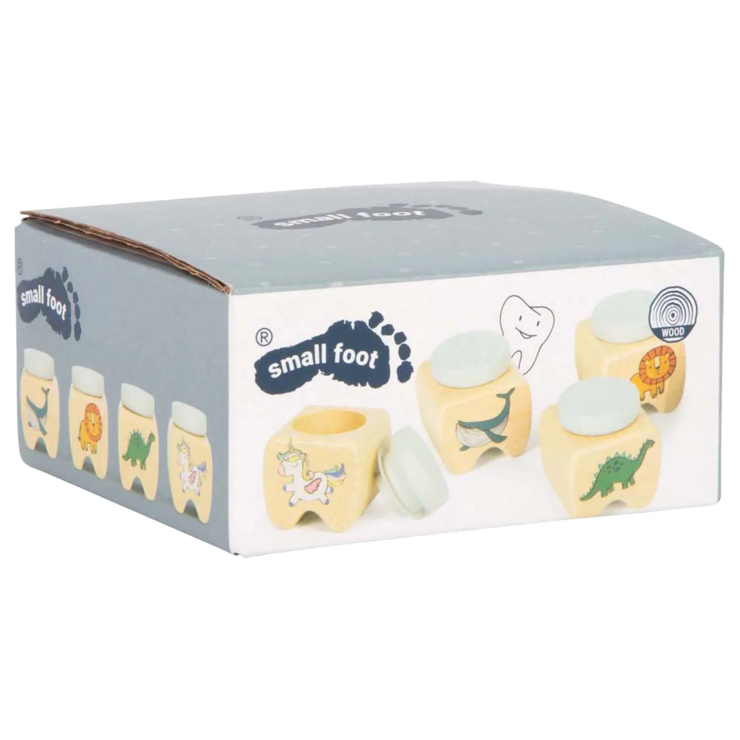 - Houten Melktandendoosjes - 4st.>Small Foot Clearance