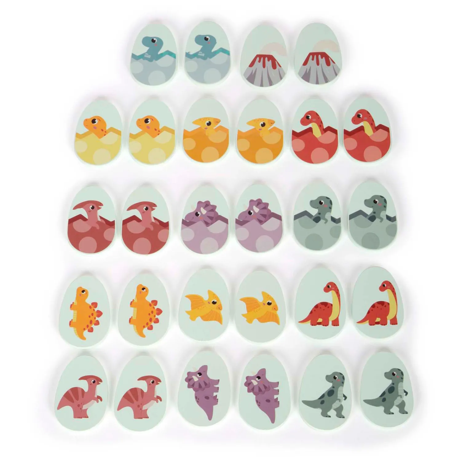 Small Foot - Houten Memospel Dino in Opbergdoos Sale