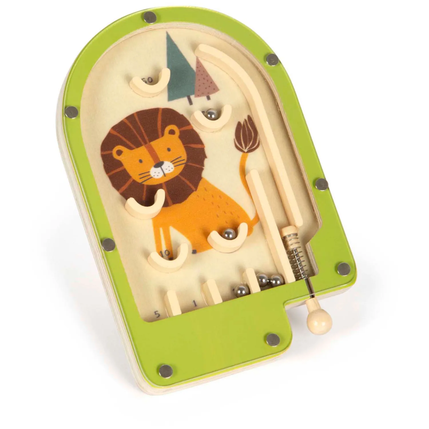 Small Foot - Houten Mini Flipperspel Leeuw Hot