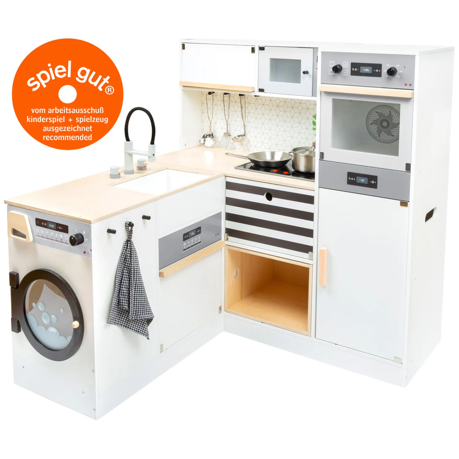 Small Foot - Houten Modulaire Speelkeuken XL Wit, 9dlg. Online