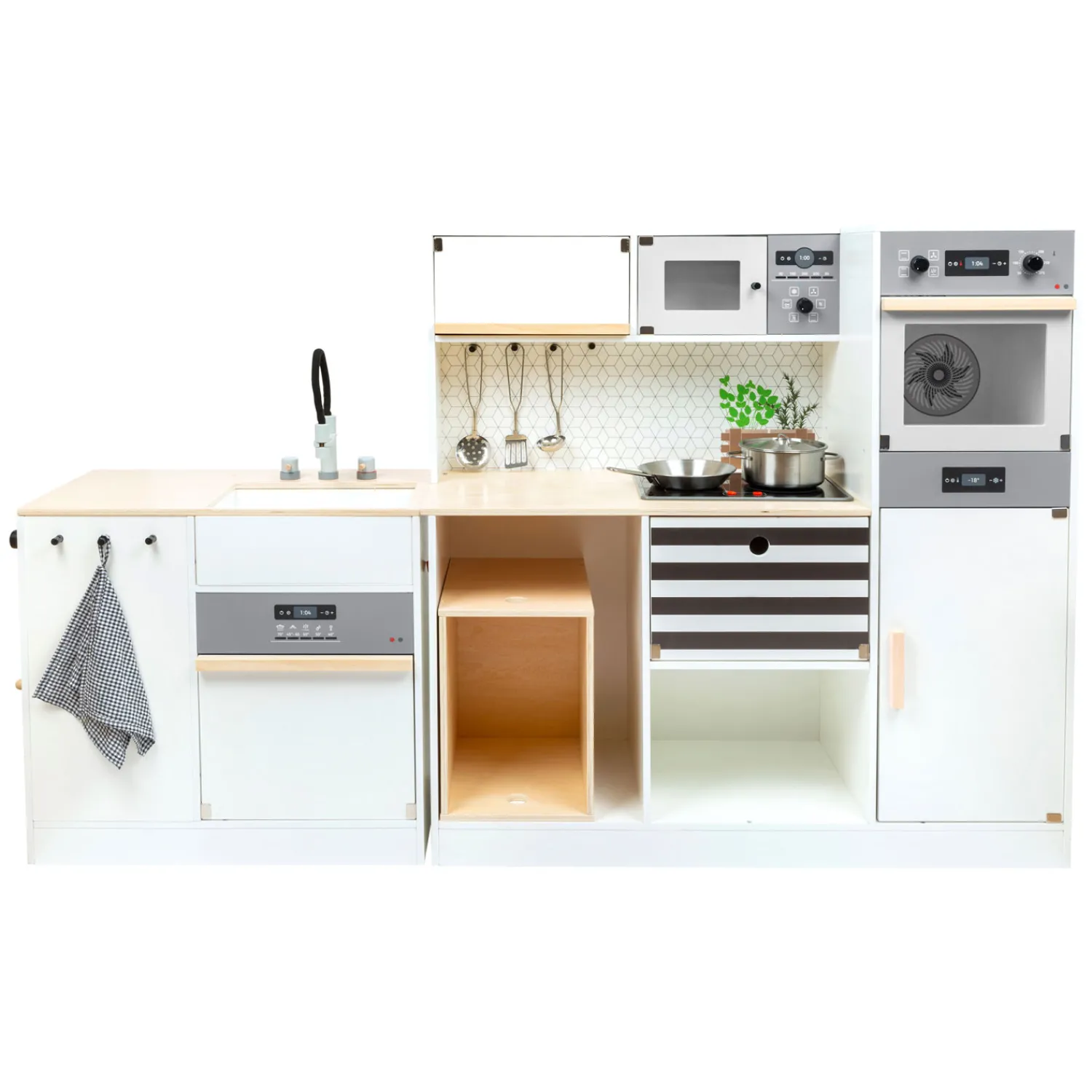 Small Foot - Houten Modulaire Speelkeuken XL Wit, 9dlg. Online