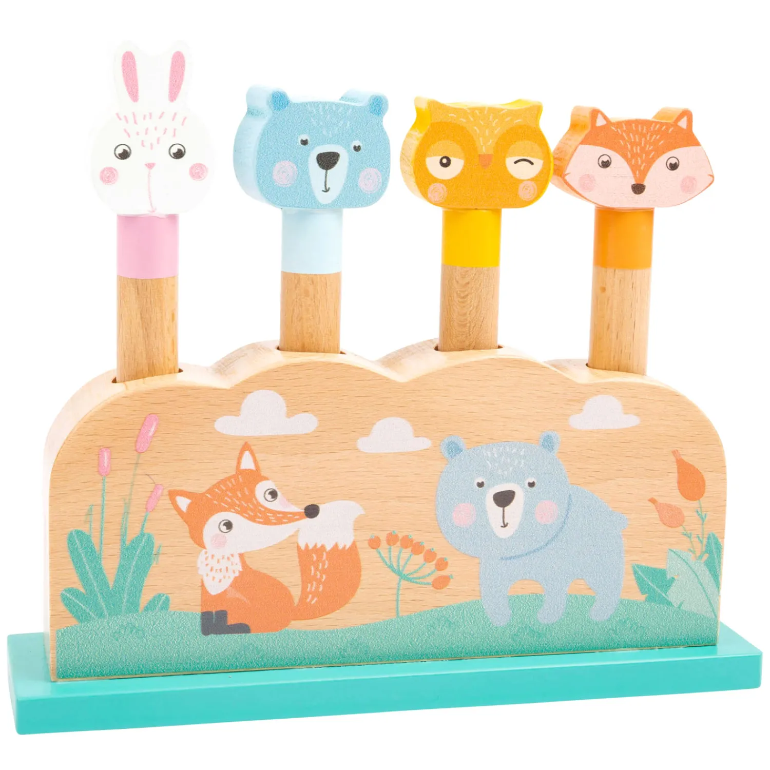 - Houten Motoriek Vorm Insteekspel Bosdieren, 5dlg.>Small Foot Best