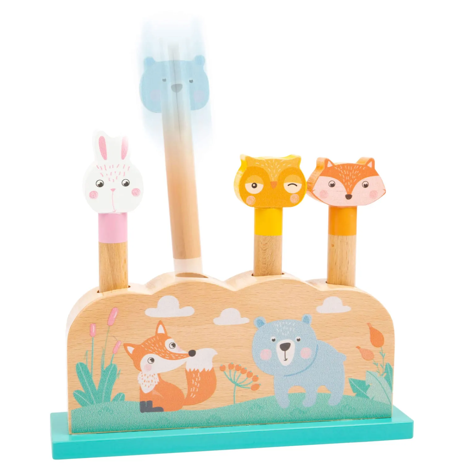 - Houten Motoriek Vorm Insteekspel Bosdieren, 5dlg.>Small Foot Best