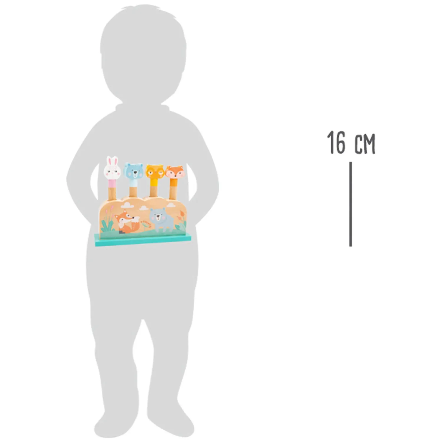 - Houten Motoriek Vorm Insteekspel Bosdieren, 5dlg.>Small Foot Best