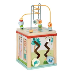 Small Foot - Houten Motoriekkubus FSC Jungle Friends Sale