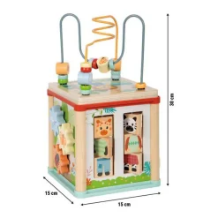 Small Foot - Houten Motoriekkubus FSC Jungle Friends Sale