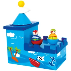 Small Foot - Houten Muziekdoos en Spaarpot Piraat- Hot