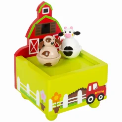 - Houten Muziekdoos Boerderij-Small Foot Clearance