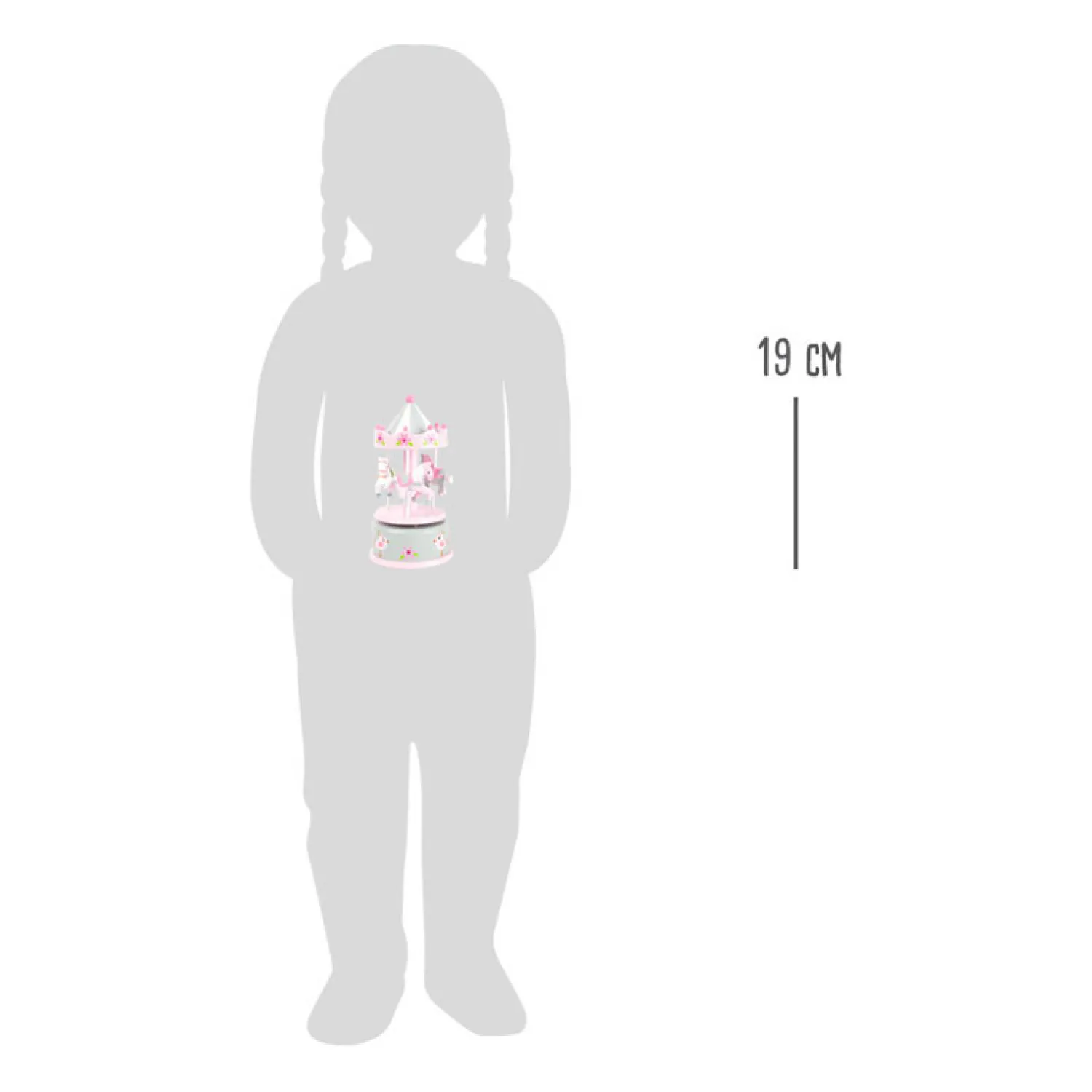 Small Foot - Houten Muziekdoos Draaiend en Opwindbaar Eenhoorn Clearance