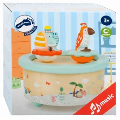 - Houten Muziekdoos Papegaai en Olifant>Small Foot Sale