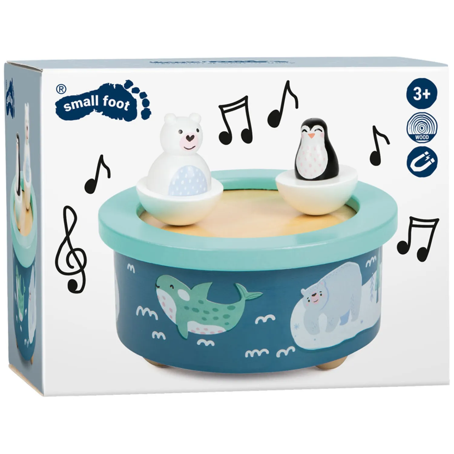 Small Foot - Houten Muziekdoos Noordpool Opwindbaar Best