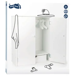 - Houten Poppen Kledingkast met Hangers, 3dlg.>Small Foot
