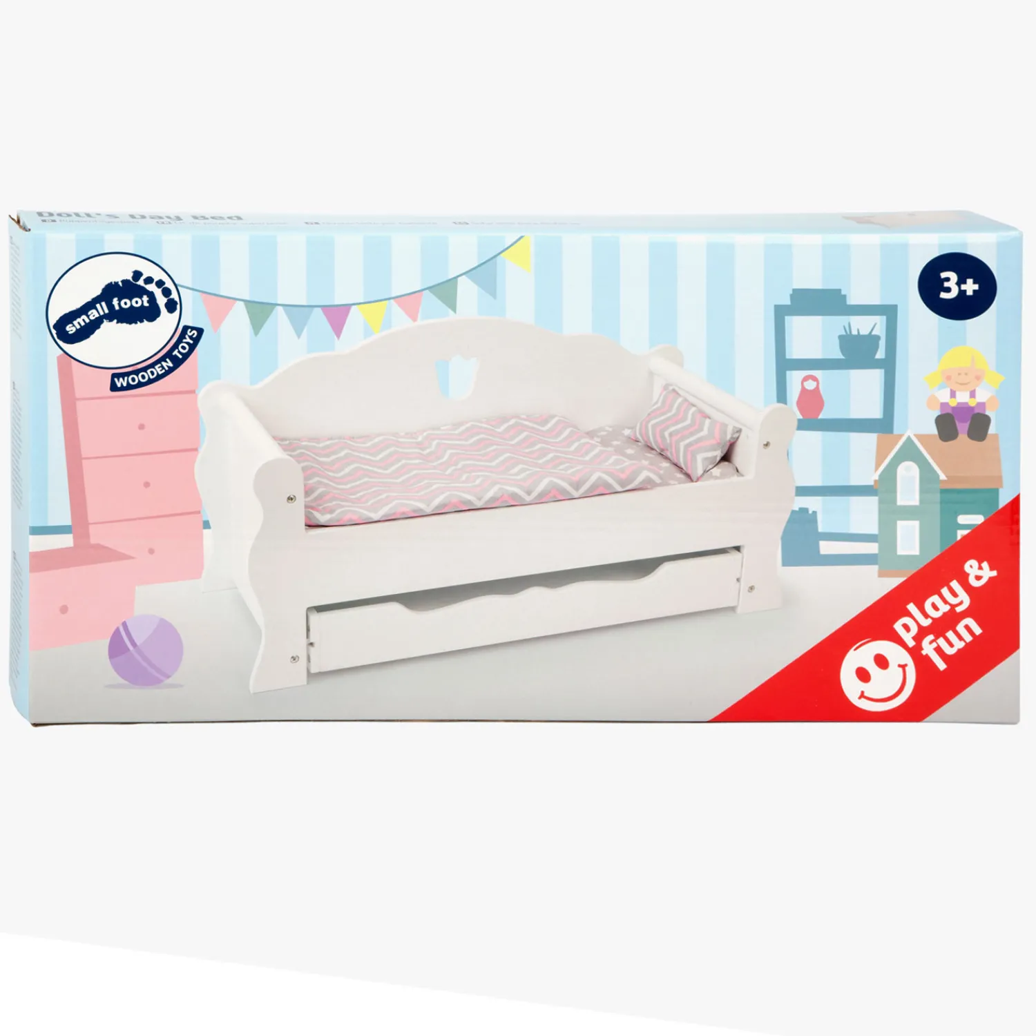 - Houten Poppenbed met Lade en Beddengoed, 4dlg.>Small Foot
