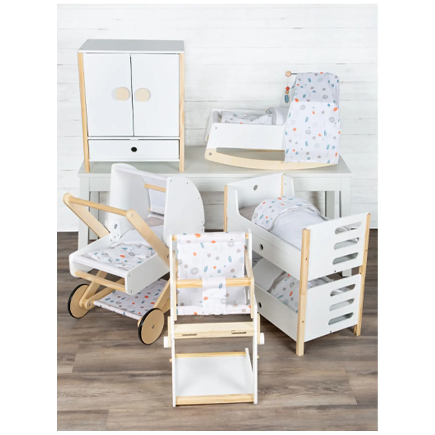 Small Foot - Houten Poppenwagen Little Button Online