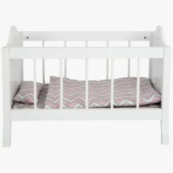 - Houten Poppenbed Wit met Beddengoed Strepen, 4dlg.>Small Foot Best
