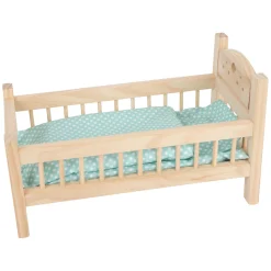 - Houten Poppenbed Natuurlijk met Beddengoed, 4ldg.>Small Foot New