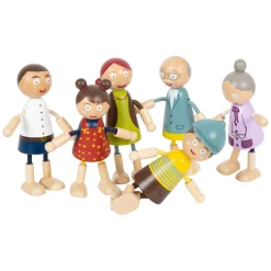 - Houten Poppenhuis Familie Buigbaar, 6st.><noscript><img width=