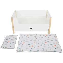 - Houten Poppenhoogslaper Little Button met Beddengoed, 6dlg.-Small Foot Best