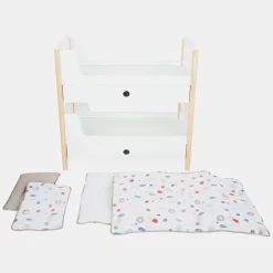 - Houten Poppenhoogslaper Little Button met Beddengoed, 6dlg.-Small Foot Best