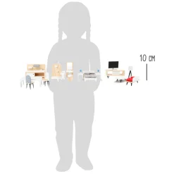 - Houten Poppenhuis Meubeltjes Complete Set, 28dlg.-Small Foot