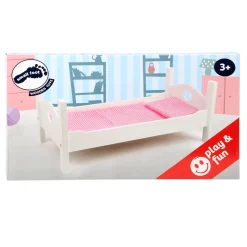 Small Foot - Houten Poppenbed Wit met Beddengoed, 4dlg. Discount