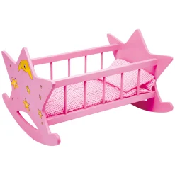 - Houten Poppenbed Ster Roze-Small Foot Discount