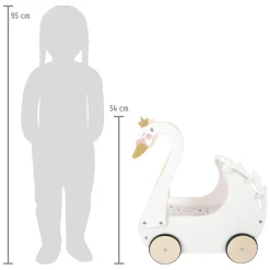 - Houten Poppenwagen Zwaan-Small Foot Online