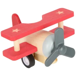 - Houten Pull-back Vliegtuigen, Set van 3-Small Foot Hot