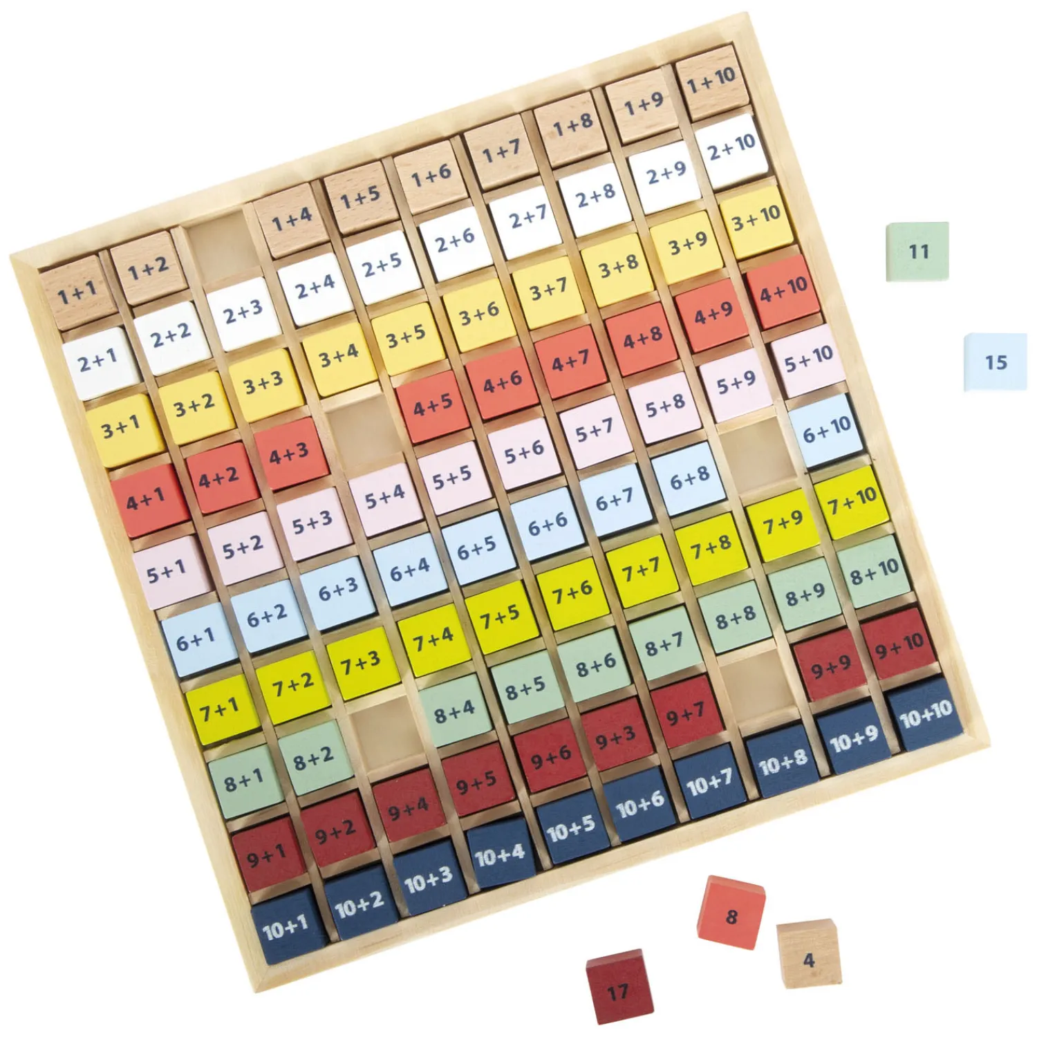 - Houten Rekenbord Optellen Kleur, 100dlg.-Small Foot New