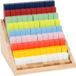  -  Houten Rekenblokken in Box, 100dlg.-Small Foot Clearance