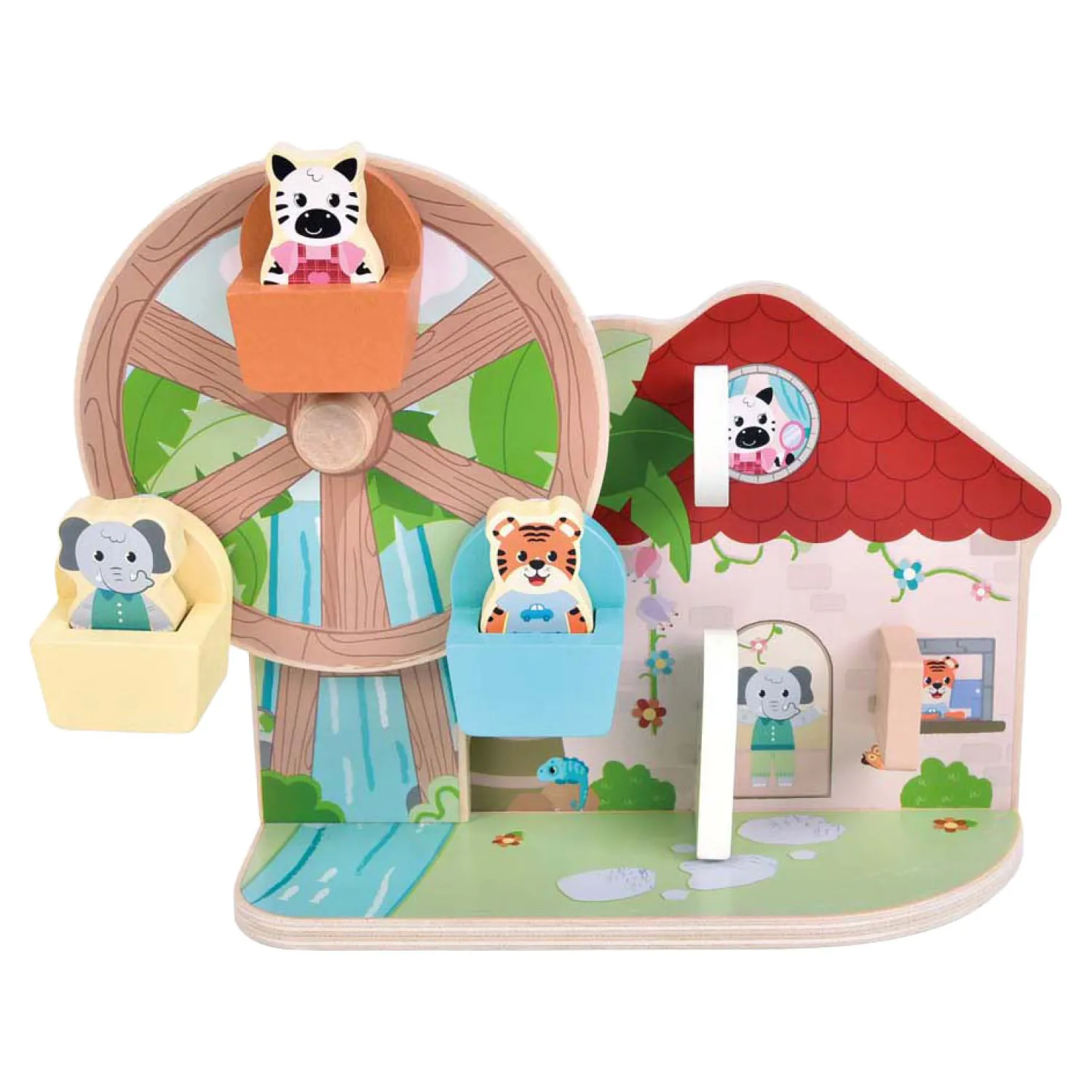 Small Foot - Houten Reuzenrad FSC Jungle Friends Hot