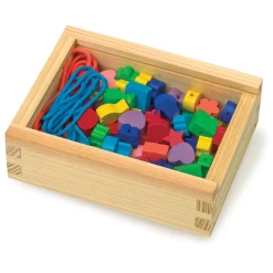  -  Houten Rijg Kralen, 84st.-Small Foot Outlet