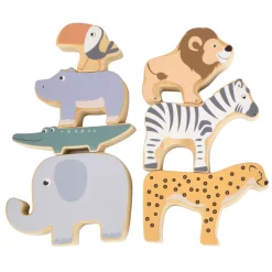 - Houten Safaridieren Balansspel, 7dlg.-Small Foot Hot