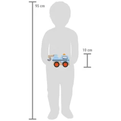 - Houten Sleepwagen Blauw-Small Foot New