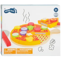 Small Foot - Houten Snij- en Speeleten Pizza Set, 21dlg. New
