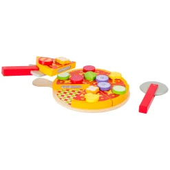 Small Foot - Houten Snij- en Speeleten Pizza Set, 21dlg. New