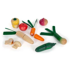 Small Foot - Houten Snij- en Groenten Speelset Fresh, 14dlg. Hot