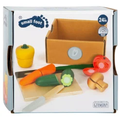 Small Foot - Houten Snij- en Speeleten Groenten Set, 13dlg. Clearance