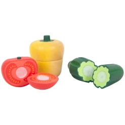 Small Foot - Houten Snij- en Speeleten Groenten Set, 13dlg. Clearance