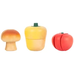 Small Foot - Houten Snij- en Speeleten Groenten Set, 13dlg. Clearance