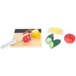 Small Foot - Houten Snij- en Speeleten Lunch Set, 24dlg. Outlet