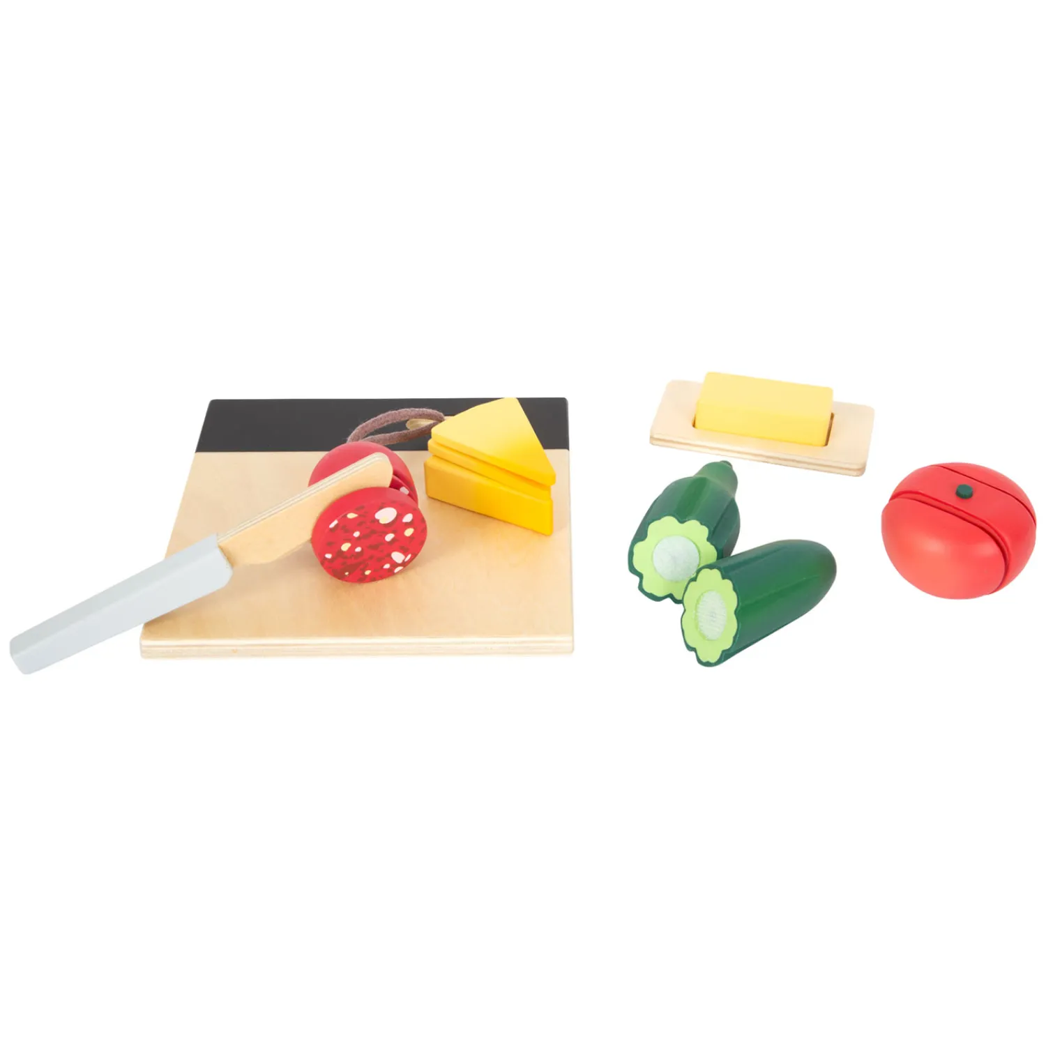 Small Foot - Houten Snij- en Speeleten Lunch Set, 24dlg. Outlet