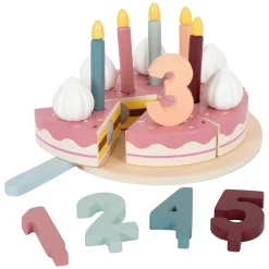 - Houten Snijbare Verjaardagstaart, 18dlg.-Small Foot Best