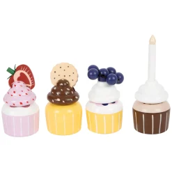 - Houten Speeleten Etagere met Cupcakes, 13dlg.-Small Foot New