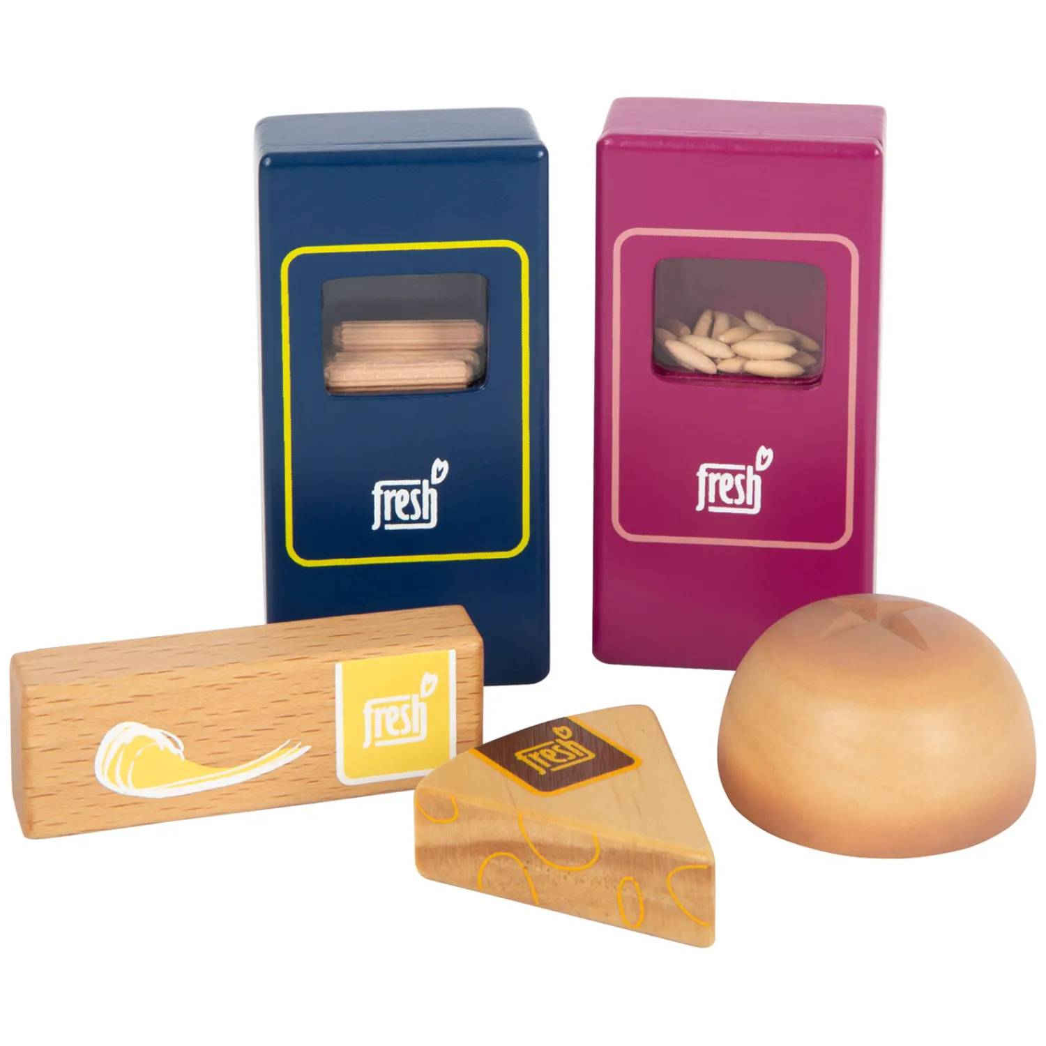Small Foot - Houten Speeleten Vegetarisch Voedselset, 17dlg. Outlet